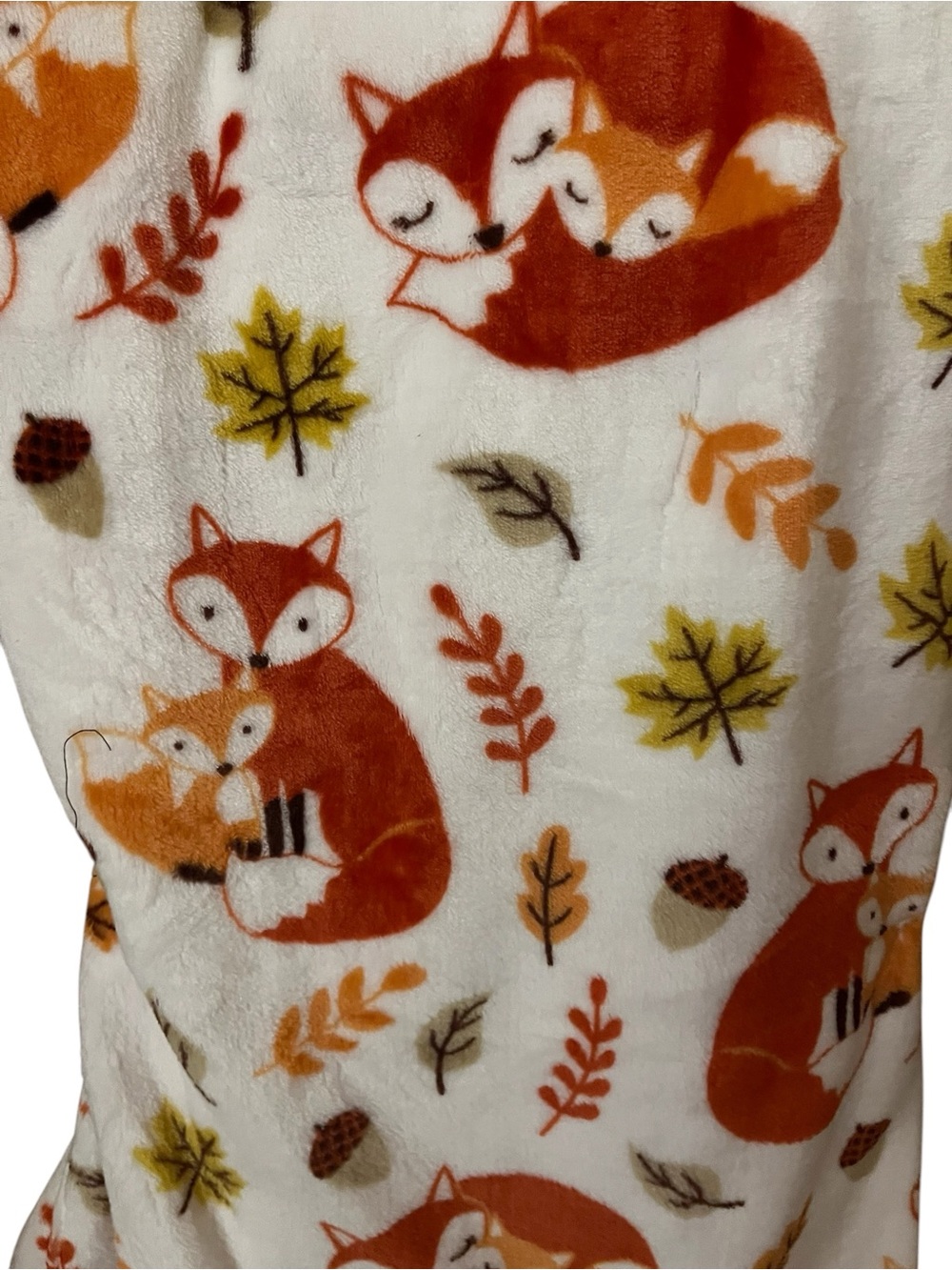 Fox Print Blanket - 60x70 - Picture 2 of 2